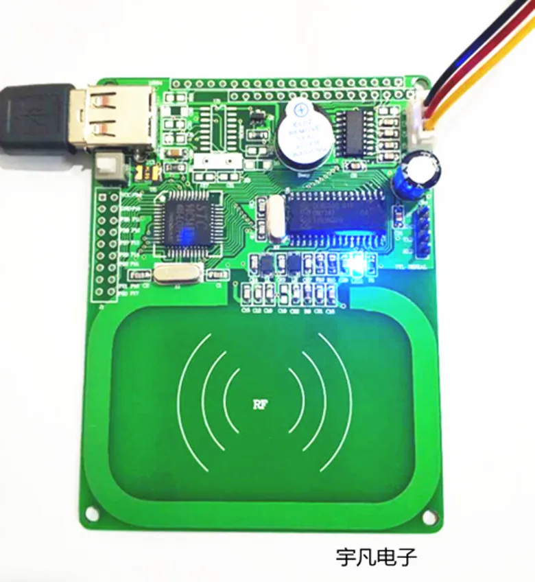 RFID карта с радиочастотным датчиком считыватель обучения макетная плата RC632 ISO14443A/B 15693