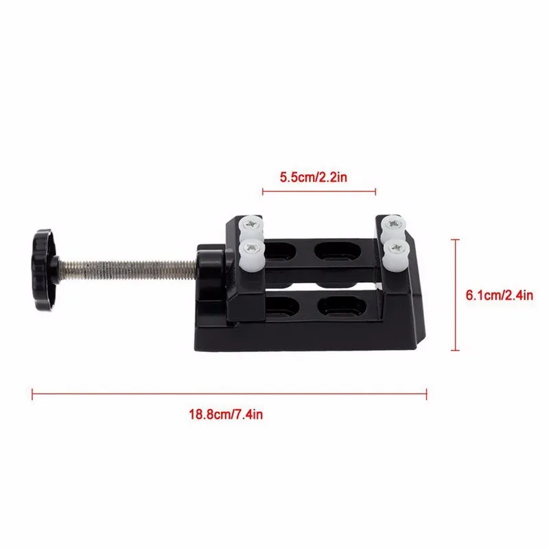 DIY Вырезка Tool Kit Micro Булавки Клещи ручная дрель chunck + мини орех Клещи зажим настольные тиски + 20 штук микро-Твист Бурильные долото комплект