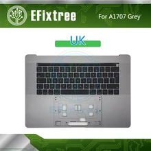 A1707 Topcase C Case Top Case With Keyboard UK Layout For Macbook pro 15'' A1707 topcase Space Grey Gray EMC 3162 3072