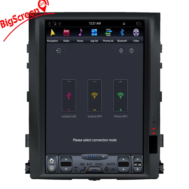 Best 16" Tesla Style Android 6.0 Car DVD Player GPS Navi For TOYOTA LAND CRUISER LC200 2008-2015 Auto Stereo unit Multimedia Recoder 5