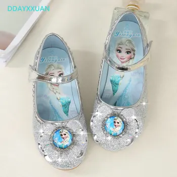 

Children Princess Shoes New Spring Girls Sequins Wedding Party Kids Baby Enfants Hot Shoes for Girls Cartoon School Dance Sandal