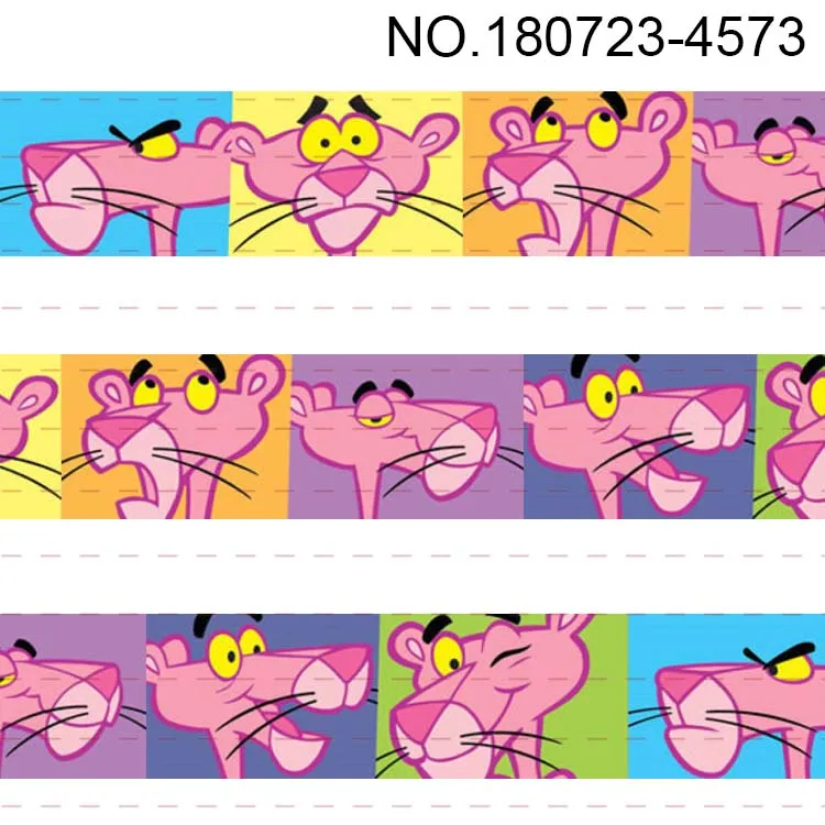 

4573-4584 50 yards lively cartoon pattern ribbon lovely animal printed grosgrain ribbon DIY