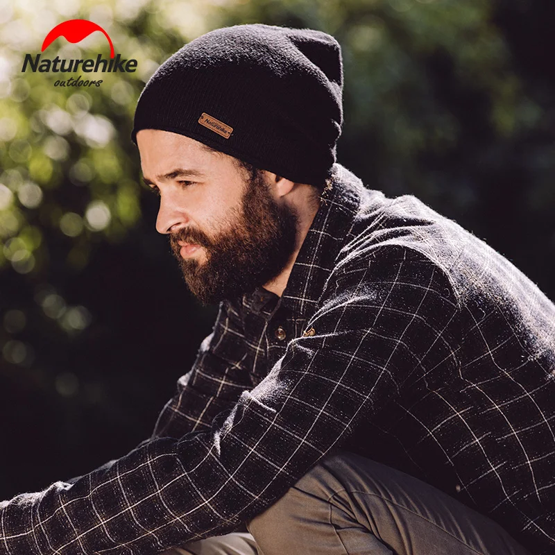 Naturehike уличная теплая шапка для мужчин и женщин, однотонная шерстяная шапка, легкая теплая Красивая дышащая мягкая удобная эластичная зимняя шапка
