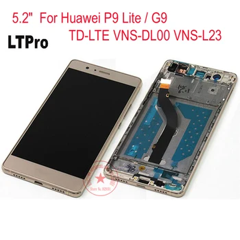 

LTPro 100% Tested 5.2inch LCD Touch Screen Display Digitizer Assembly with frame For Huawei P9 Lite / G9 TD-LTE VNS-DL00 VNS-L23