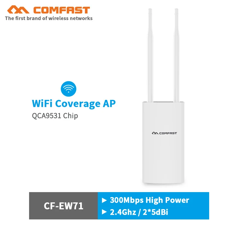 300 Высокая мощность Wi-Fi покрытие открытый беспроводной AP базовая станция 2018 Мбит/с Wi-Fi Ethernet точка доступа Wi-Fi мост AP маршрутизатор Антенна