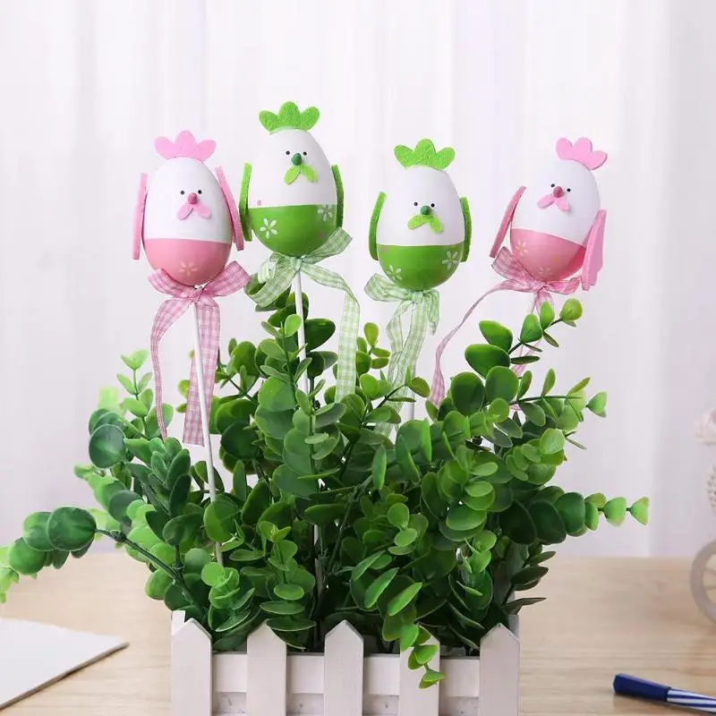 2 шт. пластиковые пасхальные яйца живопись ручной работы DIY ПАСХАЛЬНОЕ украшение подарок для детей игрушка вечерние декоративное устройство украшения