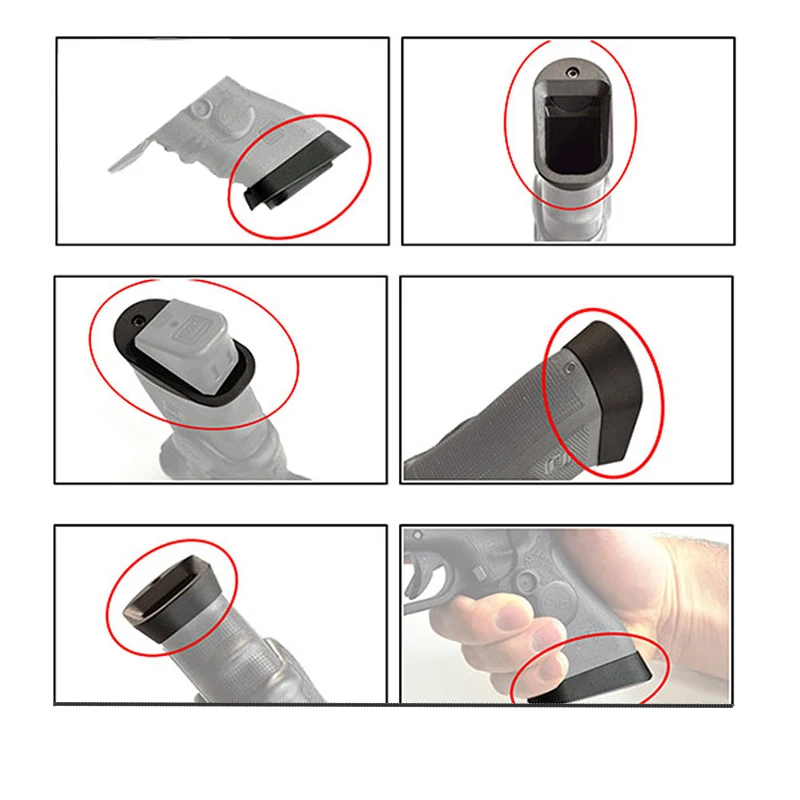 Высококачественный адаптер для рукоятки Glock 17 19 22 24 25 26 27 28 31 32 33 34 аксессуары