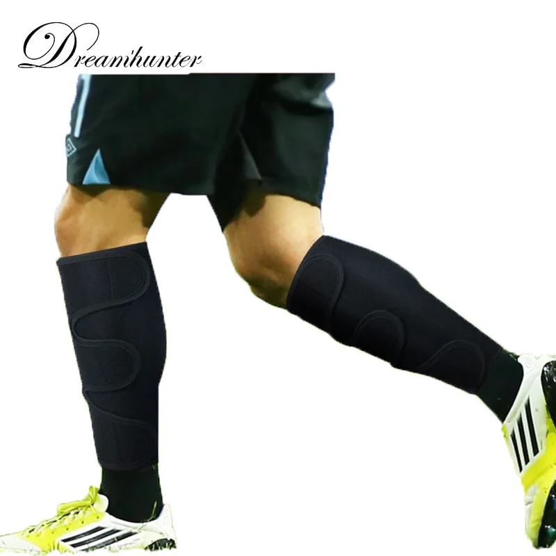 Adjustable Bandage Football Shin Guard Protectors Compression Soccer Basketball Cycling Leg Sleeves Calf Protector