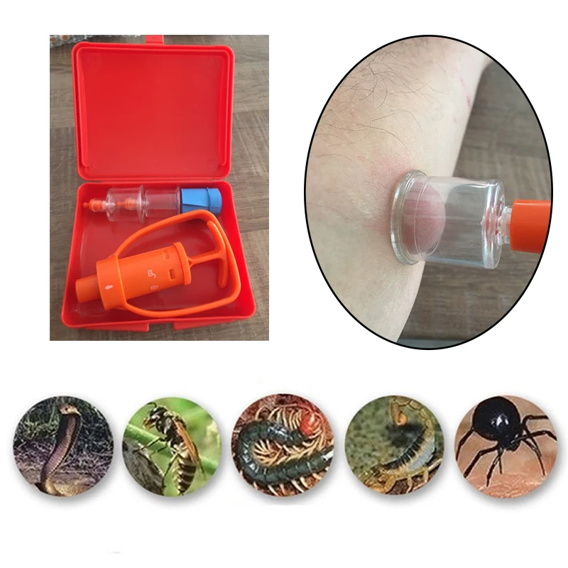 Venom Extractor Pump First Aid Kits Safety Outdoor Emergency Tool Kit Emergency Snake Bite
