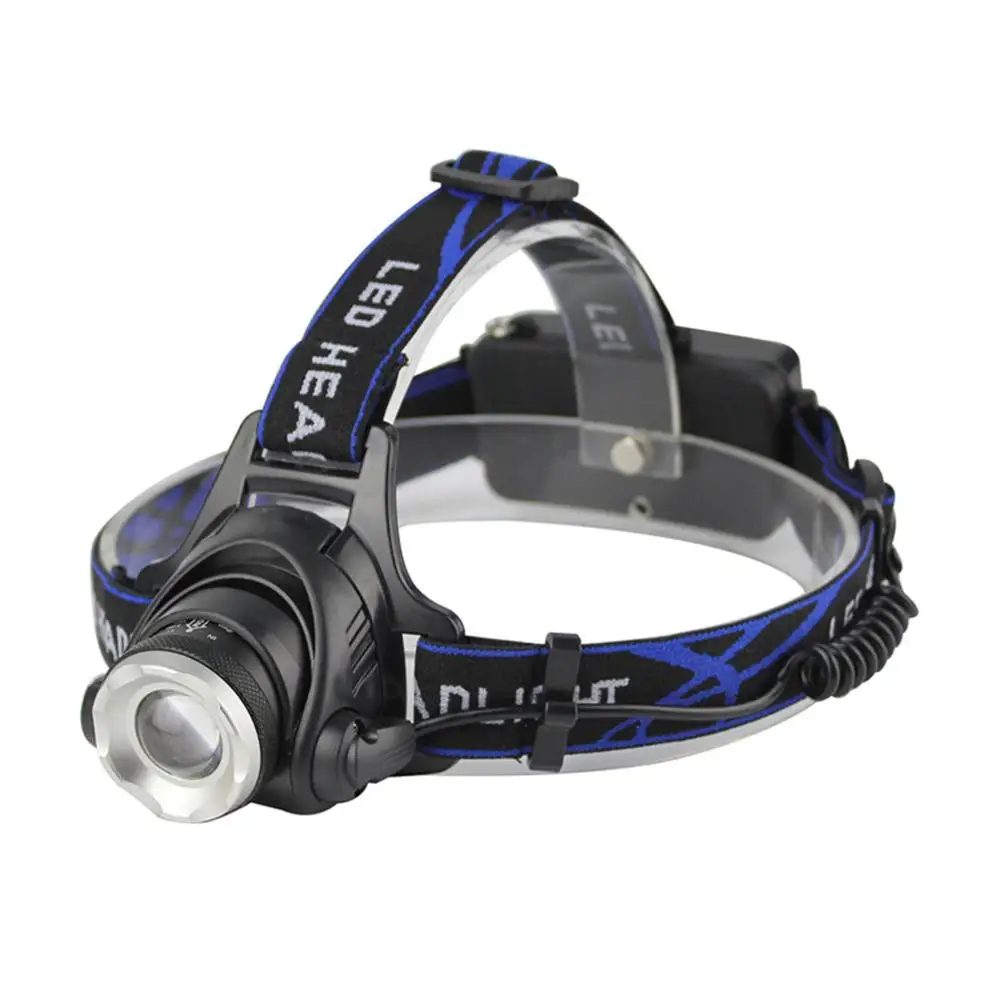 

T6 Zoomable LED Headlamp Flashlight Head Light Torch Camping Light Fishing hunting headlights #4J10