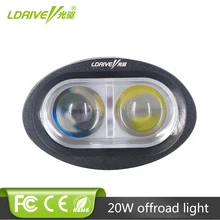 20W LED Work Light Spot Flood Offorad Led Lights Car Truck SUV ATV Boat Van Trailer Driving Lamp Motorcycle Fog Headlight 1PCS