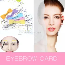 5 пакета(ов) 6 стилей DIY Магия постоянного Макияж для бровей линейка для Уход за лошадьми формирования бровей Шаблон для начинающих Красота Макияж Инструменты