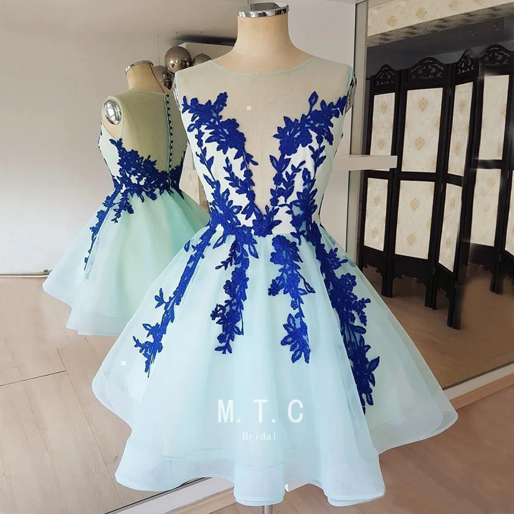 mint green blue dress