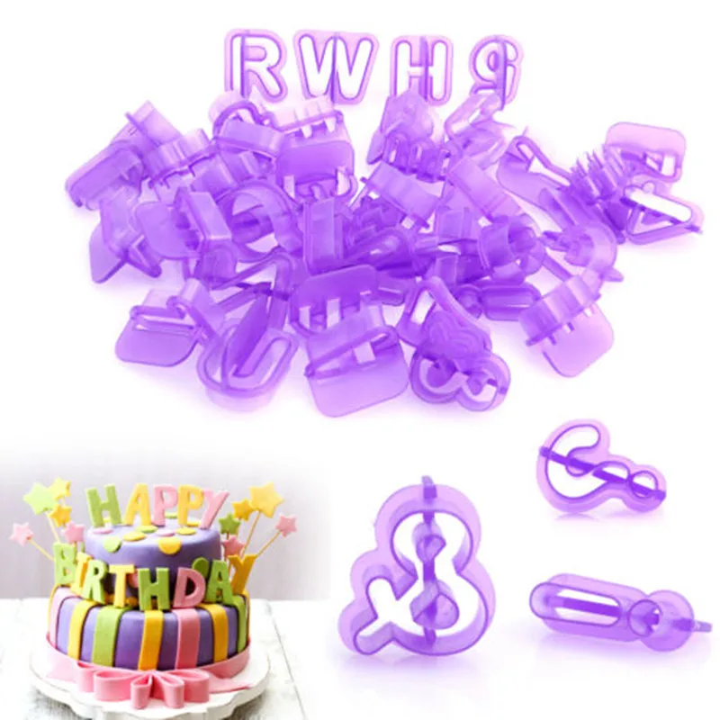 

Hot Sell New 40PCS Alphabet Letter Number Fondant Cake Decorating Set Birthday Party Tool