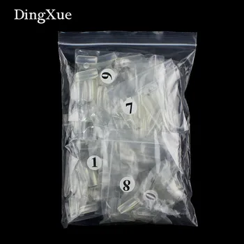 

DingXue Women 500/pcs Transparent Color French /Half/Full False Nail Tips Artificial Fake Nails Art Acrylic Manicure Tools G005
