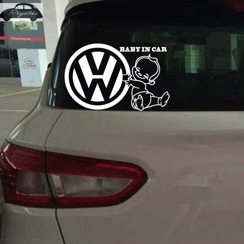 Автомобиль VW ребенок в автосервисе стикер автомобиля Наклейка плакаты Виниловые