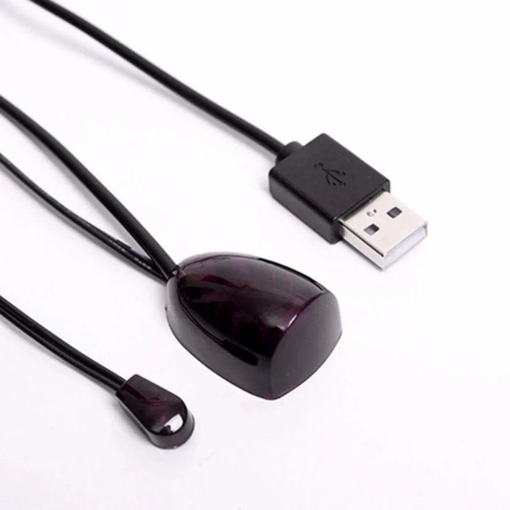 

IR Infrared Remote Control Receiver Extender Repeater Emitter USB Adapter Black Cable for Television set-top box