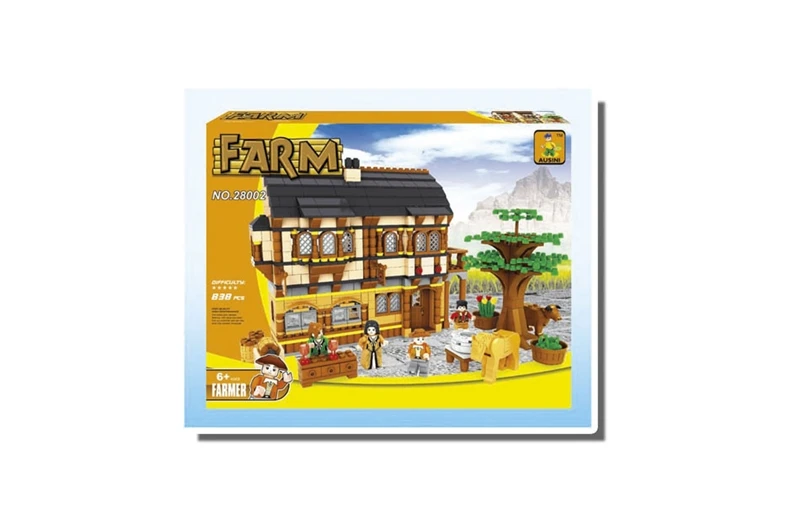 

building block set compatible with lego happy farm 257 3D Construction Brick Educational Hobbies Toys for Kids