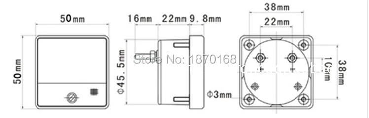 DC 0-100uA 100uA 200UA 500UA Аналоговый Амперметр Панель Ампер Измеритель тока Амперметр DH-50 скидка