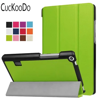 

CucKooDo 100Pcs/lot Ultra Lightweight PU Leather Standing Cover with Auto Wake / Sleep For Huawei MediaPad T3 7.0 Inch Tablet