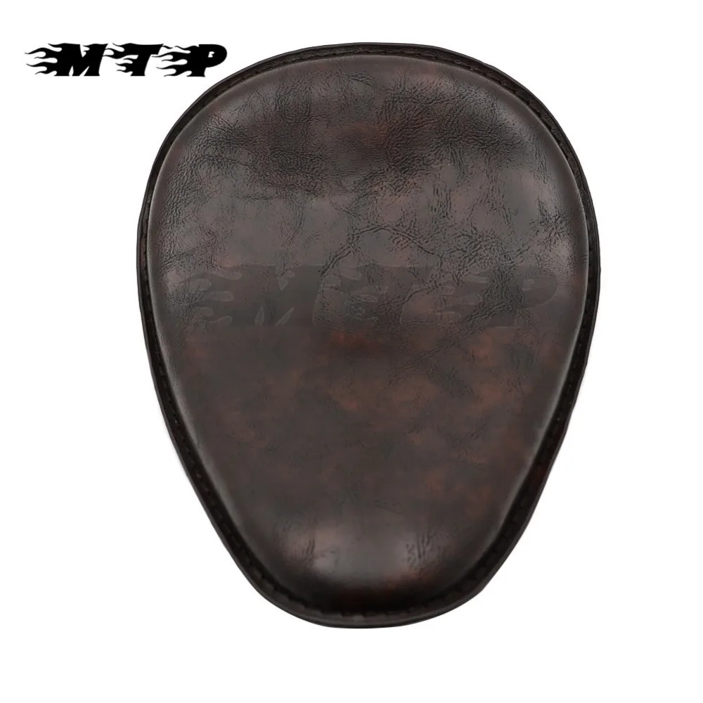 

Motorcycle Vintage Driver Solo Seat Saddle Cushion For Custom Bobber Chopper Cafe Racer Harley Honda Yamaha Suzuki Brown Seat
