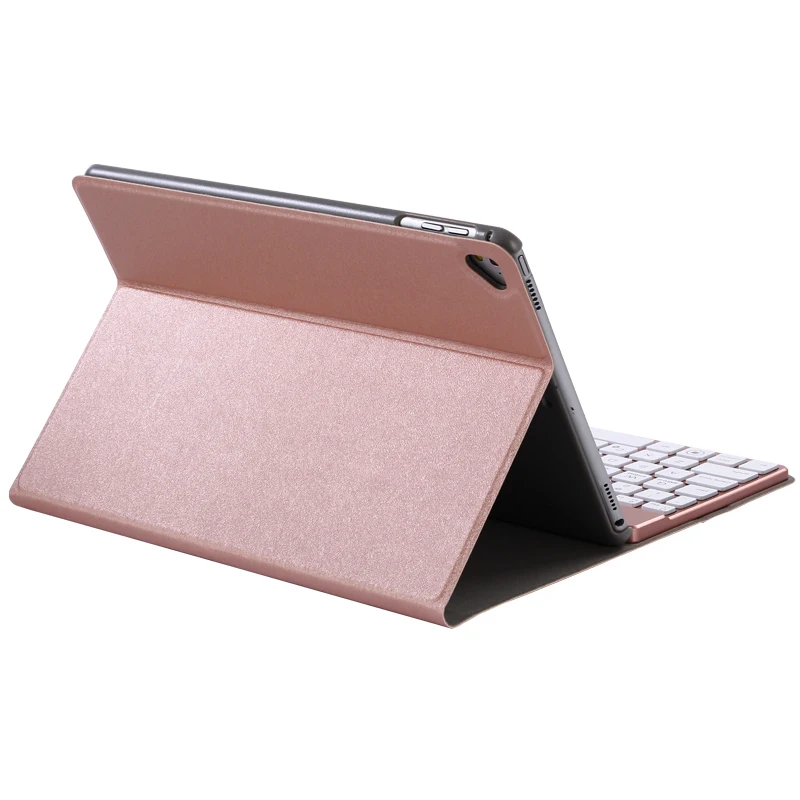 Для iPad 5 6 ультра тонкий Съемный беспроводной Bluetooth клавиатура чехол с 7 цветной