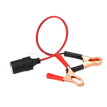 

12V Clips Lighter Clip-on Adapter Socket Car Cigarette Battery Power Plug
