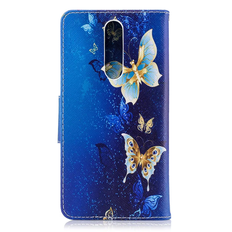 Для Nokia 6 чехол для Coque Nokia 8 2 1 чехол для Fundas Nokia 2,1 3,1 5,1 чехол бабочка кошелек Флип кожаный чехол для телефона s