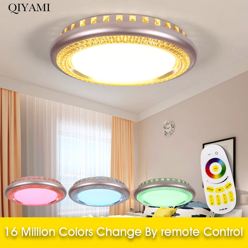 

Modern LED Ceiling Lamp with Remote Control for Bedroom living room Lighting Fixture Ceiling Lights RGB colorful Home Art Deco