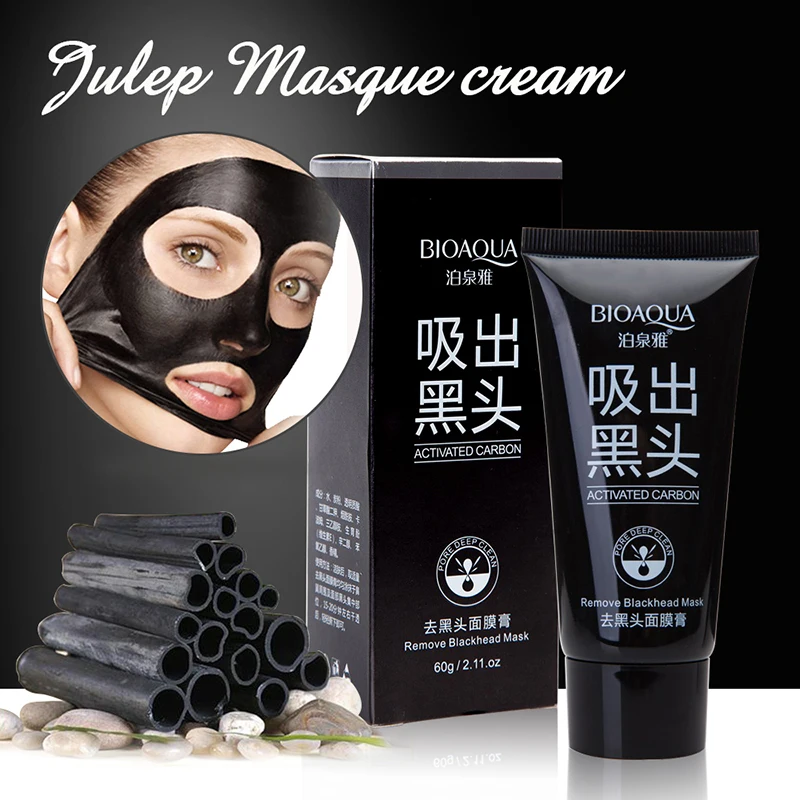 BIOAQUA Face Care Suction Black Mask Facial Mask Nose Blackhead Remover Peeling Peel Off Black Head Acne Treatments Mask