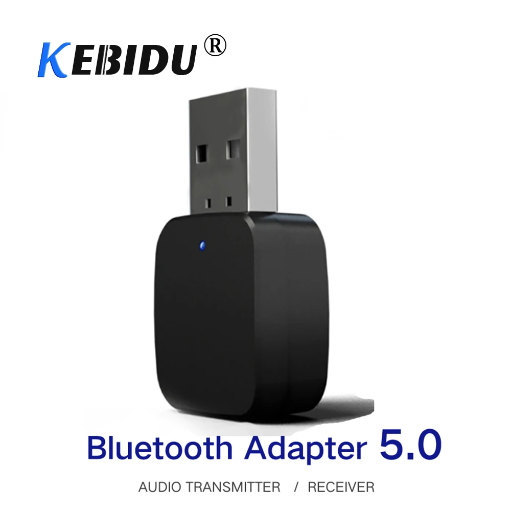 KEBIDU 2 in 1 USB Wireless Bluetooth 5.0 Transmitter Receiver 3.5mm Stereo Audio Music Adapter For Laptop Speaker Earphone | Электроника