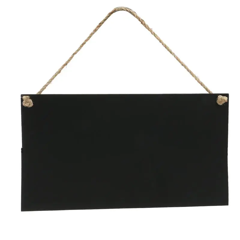 26 X 14cm Wooden Blackboard Small Hanging Chalkboard Message Memo Note