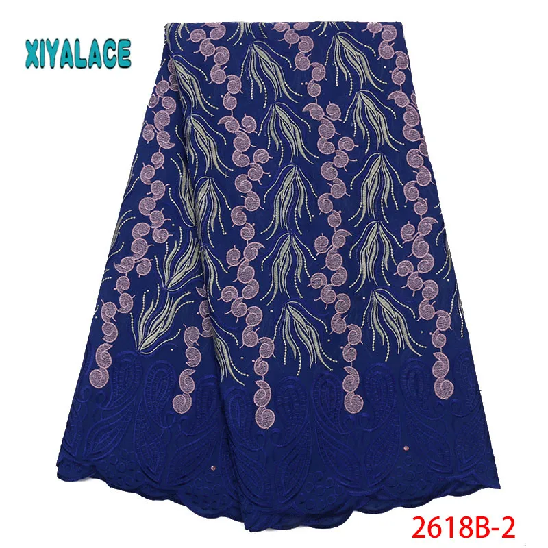 Африканская кружевная ткань швейцарская вуаль высокое качество кружева африканские платья для свадьбы кружева хлопок Вечерние платья YA2618B-1