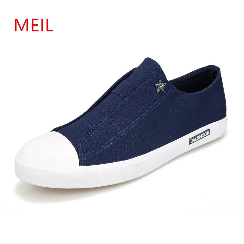 

Mens Casual Canvas Flat Slip On Shoes Men Loafers Casual Breathable Black Canvas Shoes For Men Footwear Sneakers Men 2018