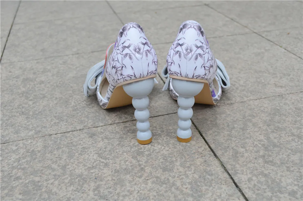 Женские туфли-лодочки; белые женские вечерние туфли из натуральной кожи с острым носком на необычном высоком каблуке-шпильке; размеры 34-43; YT02 muyisxi
