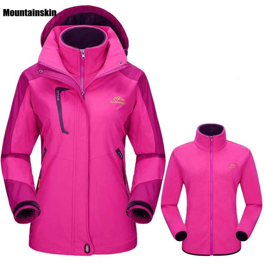 Winter Women Softshell Jackets Outdoor Inside Fleece Jacket Windproof