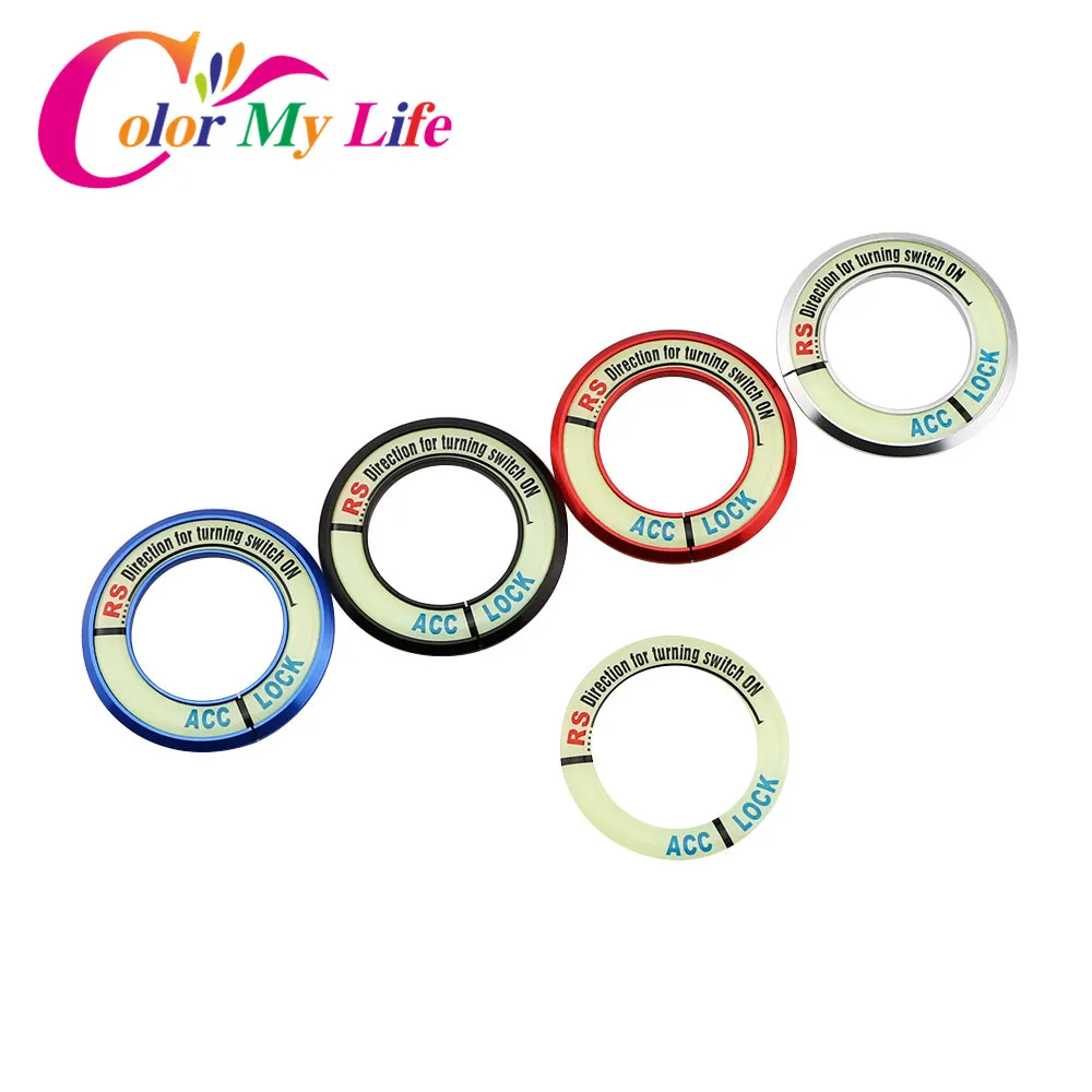 Color My Life Car Ignition Switch Decoration Keyhole Cover Trim For Chevrolet Cruze For Opel Mokka ASTRA J Insignia Sport Tourer auto vehicles white led number license plate light lamps for opel insignia sports tourer mokka for buick for cadillac for gmc