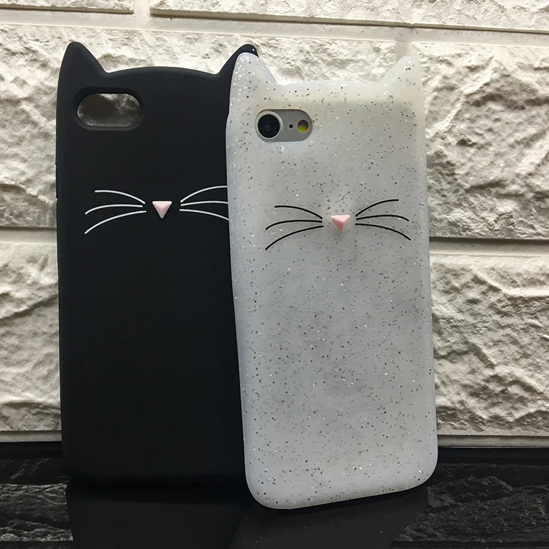 Shockproof Anti-Knock 3D Cat Dog Unicorn Silicone Cases for iPhone 7 Luxury TPU Case for iPhone 7 Plus Case Original Protective (22)