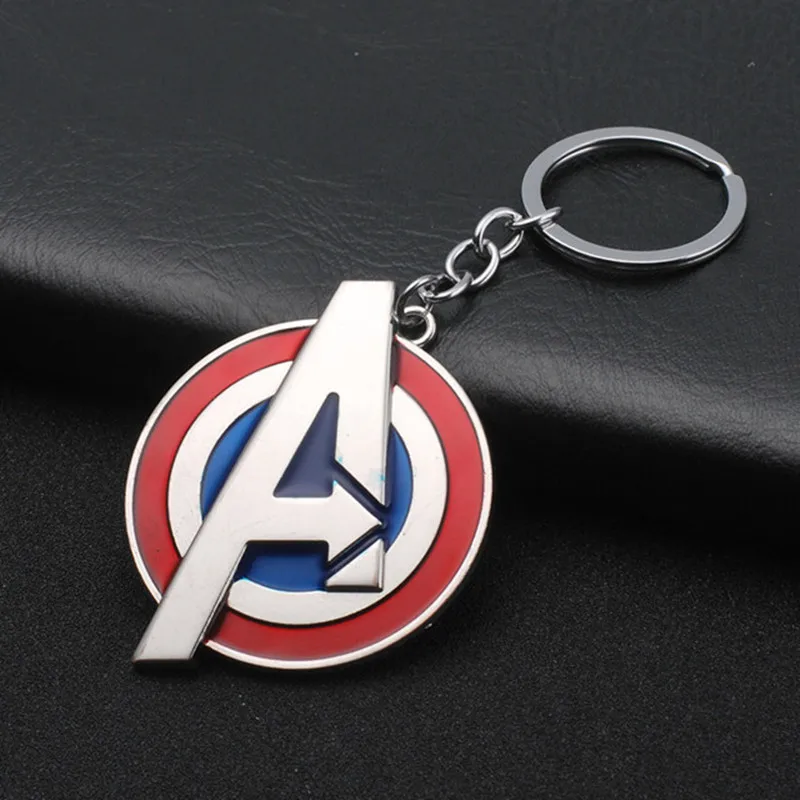 Металлический брелок Капитан Америка со щитом Мстители Marvel экшн фигурка брелки