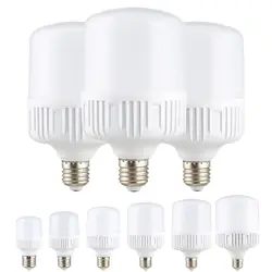 Светодиодный лампы общего назначения E27 220 V осветительная Смарт лампочки IC настоящая Мощность 5 Вт 10 Вт 15 Вт 20 Вт 30 Вт высокой мощности