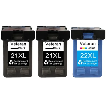 

Veteran Ink cartridge Replacement For hp 21 22 hp21 for 21xl Deskjet F380 F2180 F2280 F4180 F2180 F4100 F2100 F2200 F300 printer