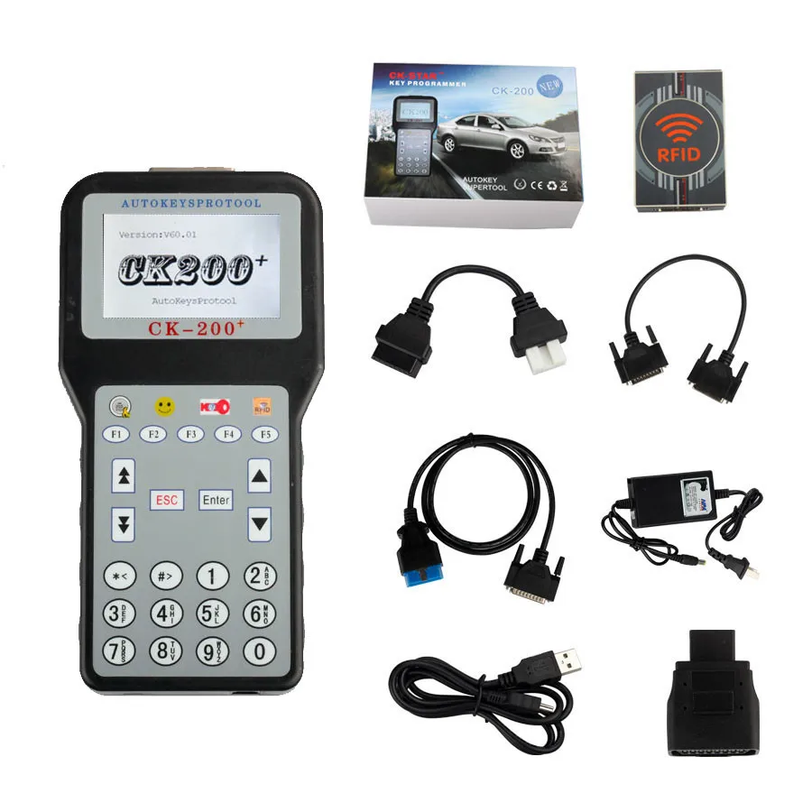 

CK200 Auto Key Programmer V60 No Tokens Limitation Add More Models than CK100 Key Programmer Update Online