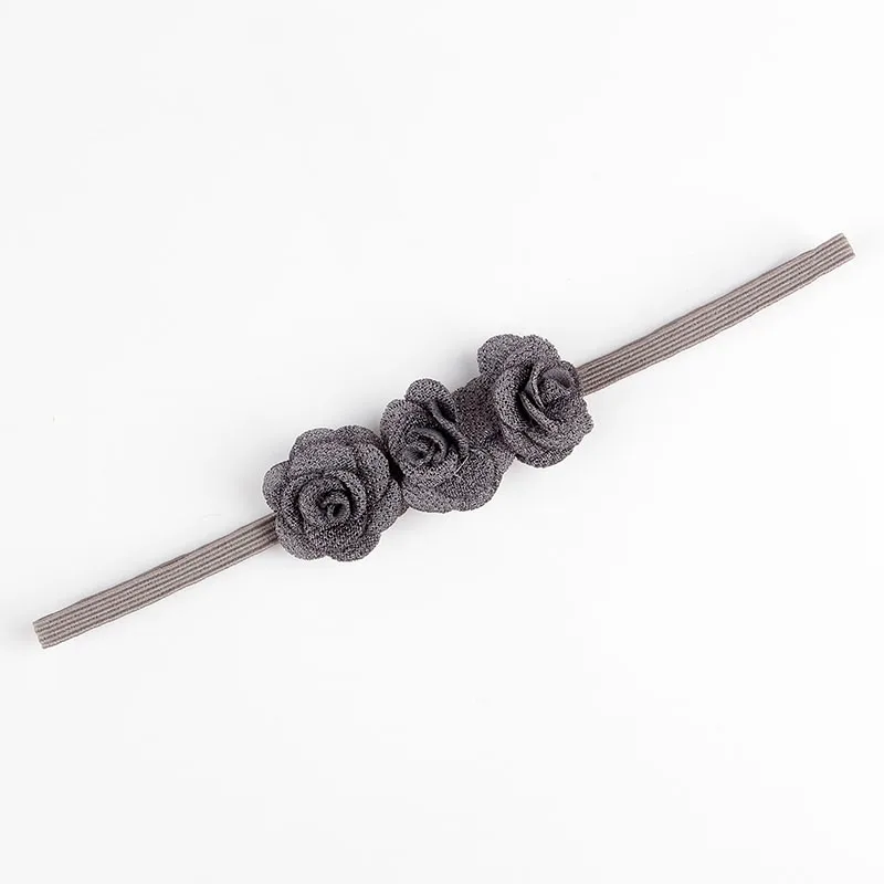 Fashion Chic Mini Rose Flower Baby Girl Headband Artificial Rose Flowers Headwear Hair Accessories Photography props baby headband