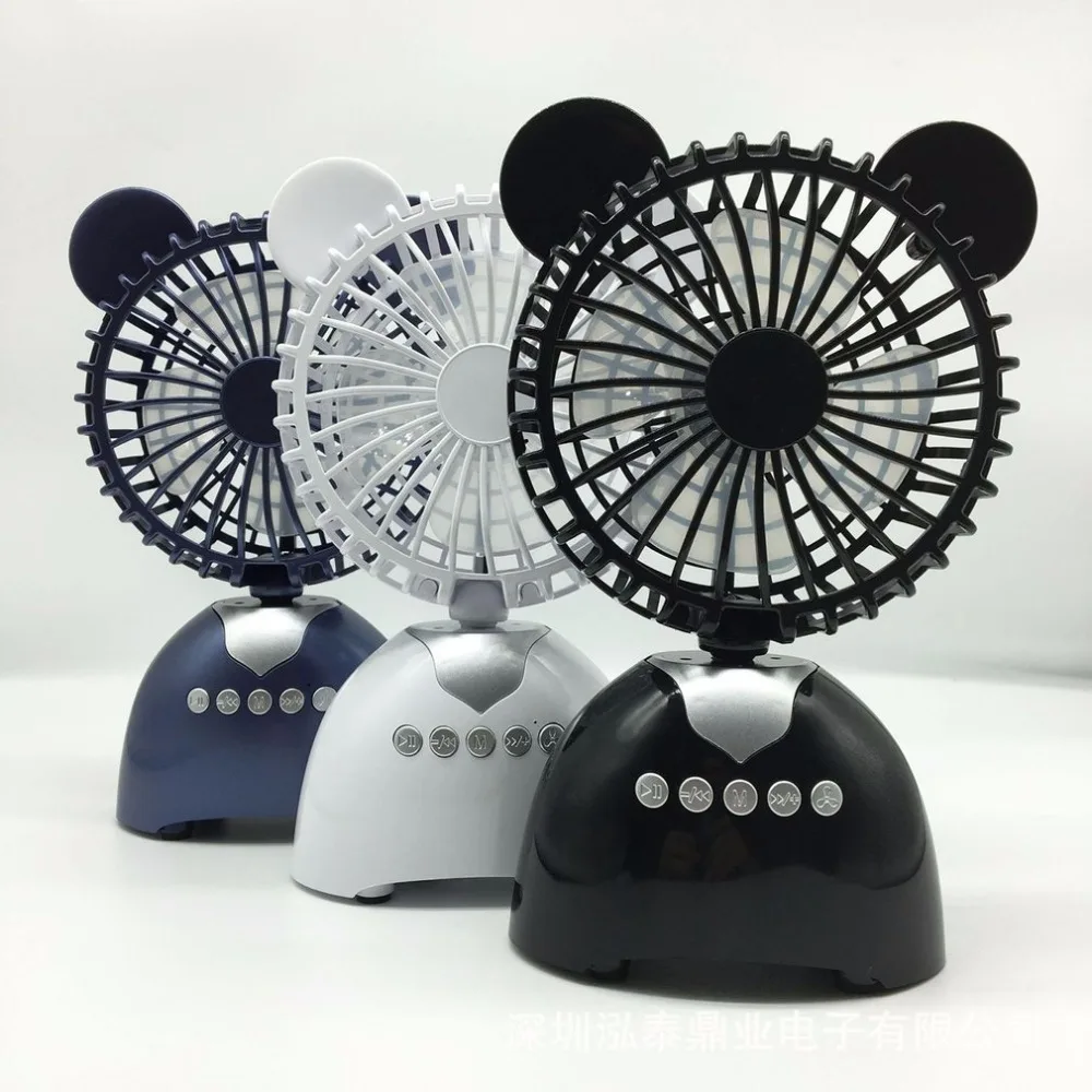 

Bluetooth Speaker Stereo Sound Box Lovely Fan Speaker Portable Wireless Loundspeaker Universal Mini Music Fan Durable
