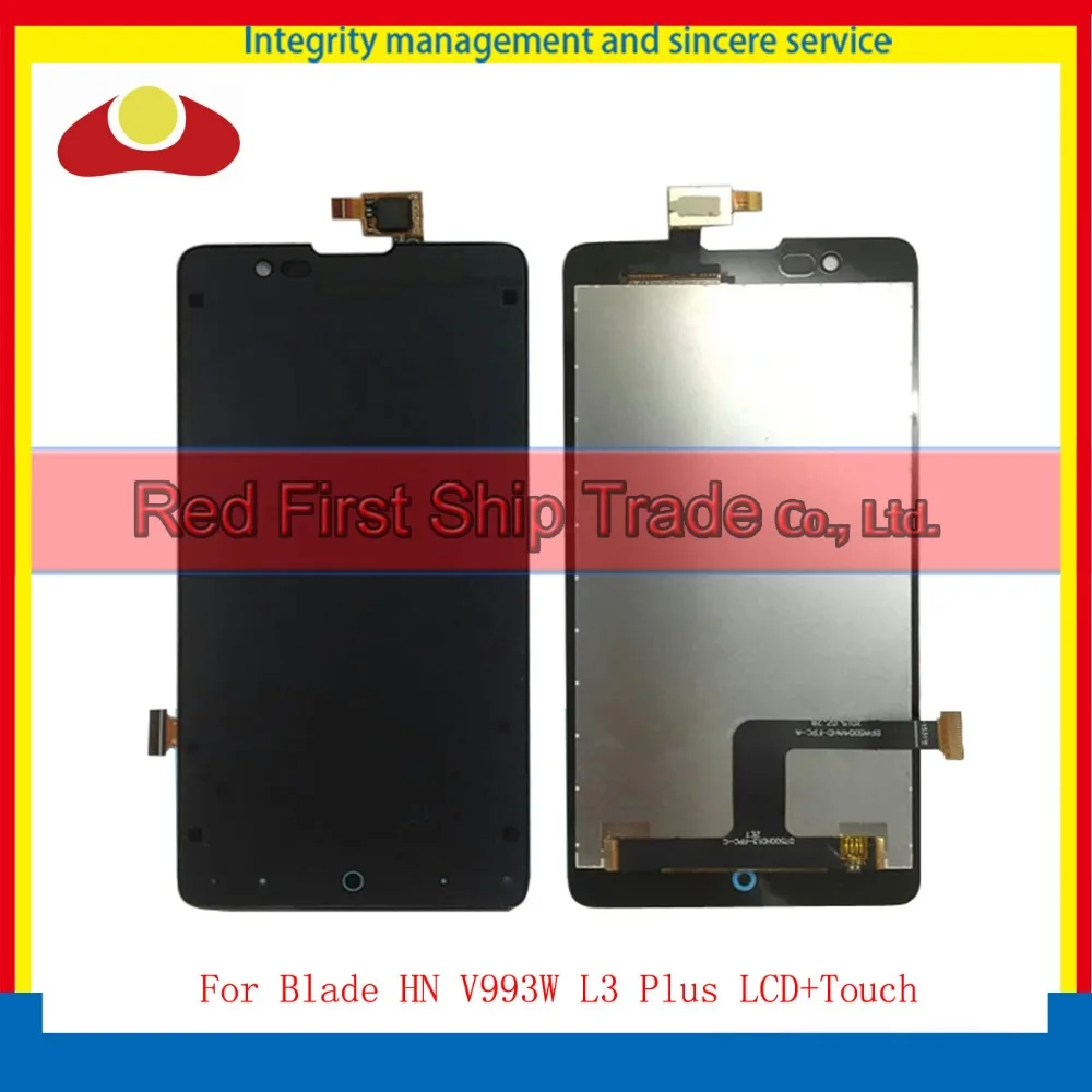 

10Pcs/lot High Quality 5.0" For ZTE Blade HN V993W L3 Plus Full Lcd Display With Touch Screen Digitizer Assembly Complete Black