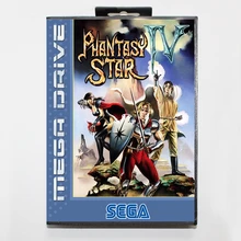 Sega MD games card-Phantasy Star 4 с коробкой для sega megadrive Игровая приставка 16 бит MD card
