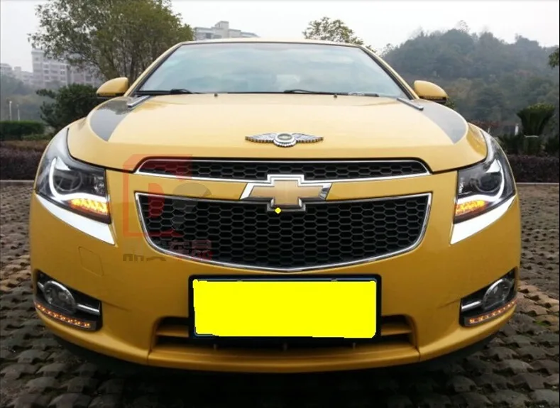 12 V 6000 k светодиодный DRL Дневной ходовой свет для Cruze 2009-2012 противотуманная фара рамка противотуманная фара