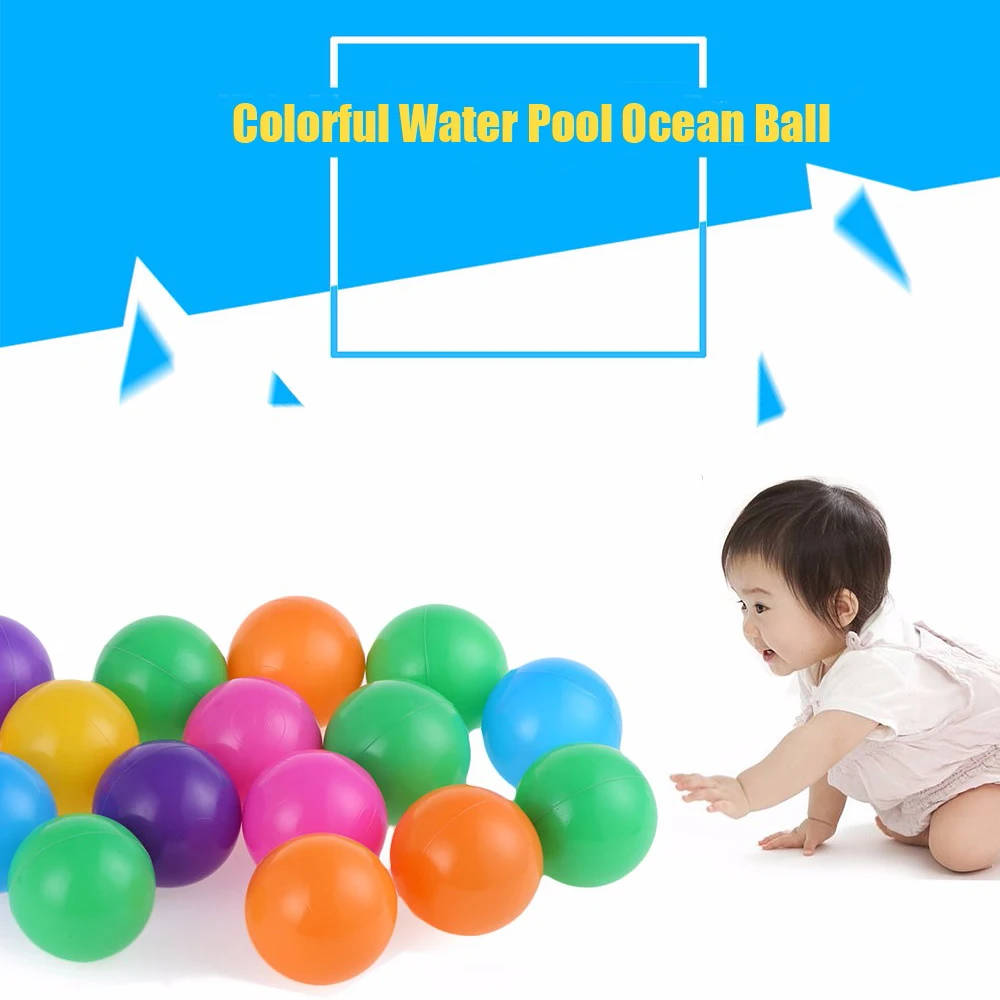 

High Quality 100Pcs Colorful Ball Ocean Balls Soft Plastic Ocean Ball Baby Kid Swim Toy for Children Gift Ocean Wave Ball Toys