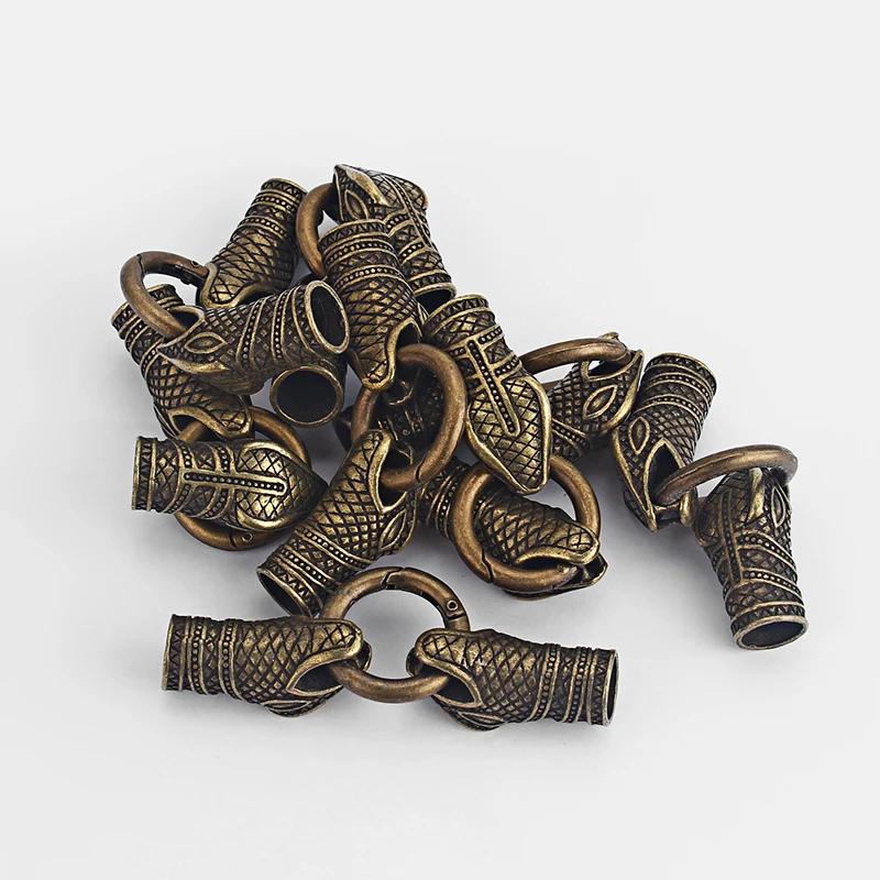 Fashion Antique Bronze End Caps Clasp Jewelry Material For 10mm Round
