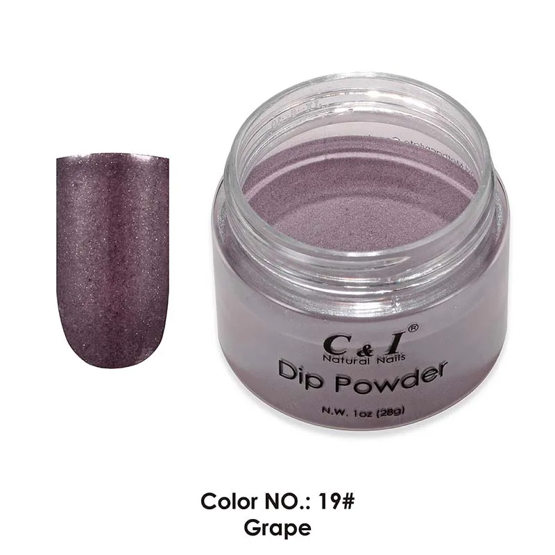 

28g Dipping Powder -Color NO.19# Grape -Purple Color System - With some pearl shine in it